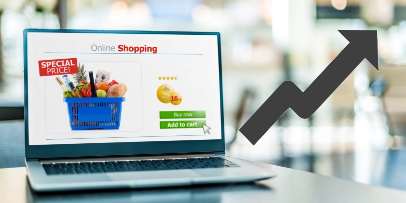 online grocery sales - ventas en línea de los supermercados