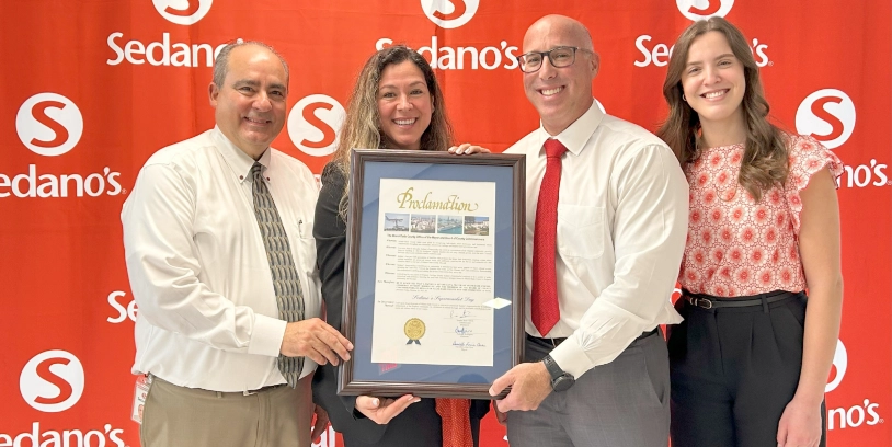 Sedano’s Supermarkets community commitment - compromiso comunitario de Sedano’s Supermarkets