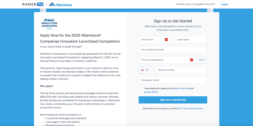Albertsons 4 Innovation Launchpad-Inovación-Concurso